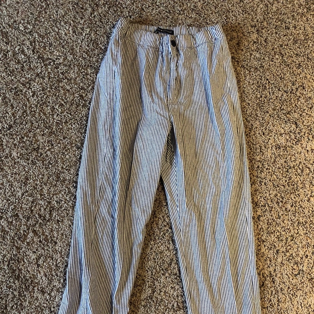 Brandy blue & white stripped pants